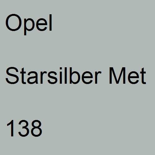 Opel, Starsilber Met, 138.